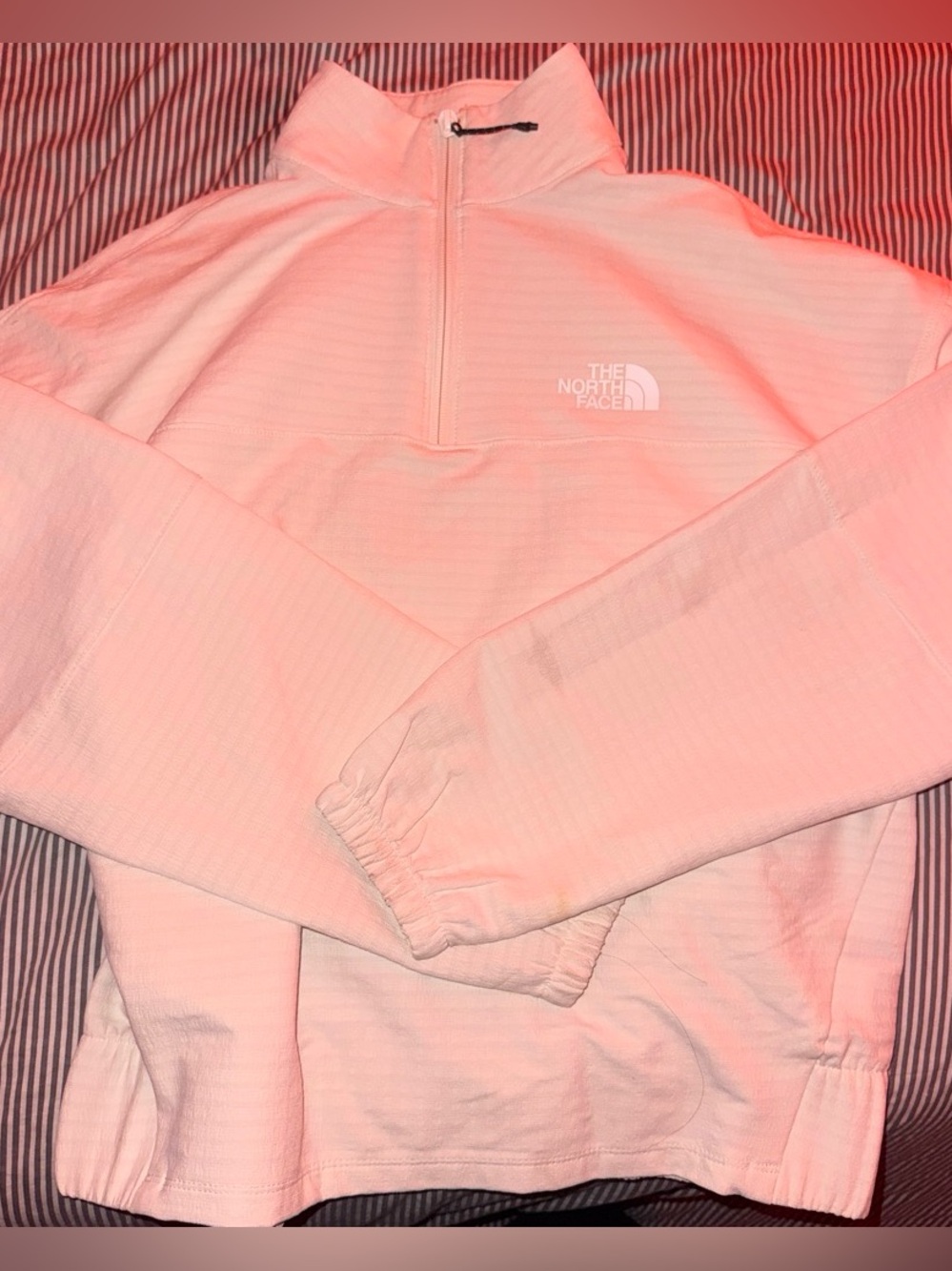 The North Face cream Quarter-Zip Pullover